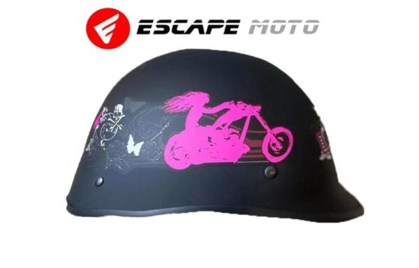 MOTORCYCLE HALF FACE HELMET (EM14517) - Escape Moto Gears
