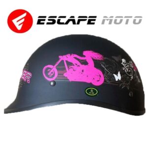 MOTORCYCLE HALF FACE HELMET (EM14517) - Escape Moto Gears