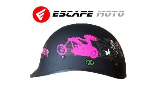 MOTORCYCLE HALF FACE HELMET (EM14517) - Escape Moto Gears