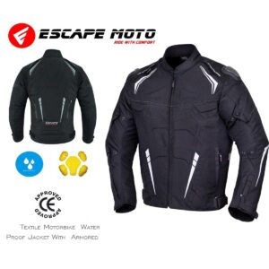 MOTORCYCLE MEN JACKET WITH ARMORED (EM10343) - Escape Moto Gears