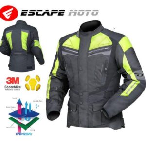 MOTORCYCLE CORDURA RIDING WOMEN JACKET WATERPROOF WITH ARMORED (EM10359) - Escape Moto Gears