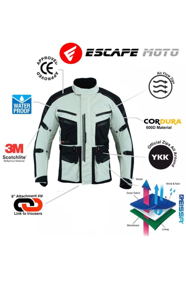 Motorcycle Textile Racing Men Jacket EM10353 - Escape Moto Gears