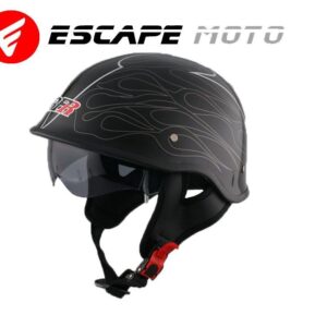 HALF FACE MOTORCYCLE HELMET(EM14523) - Escape Moto Gears