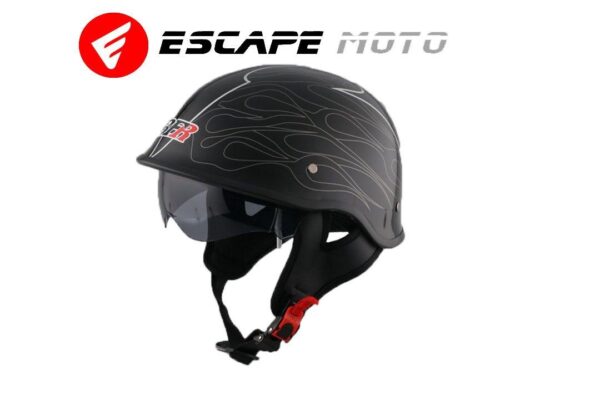 HALF FACE MOTORCYCLE HELMET(EM14523) - Escape Moto Gears