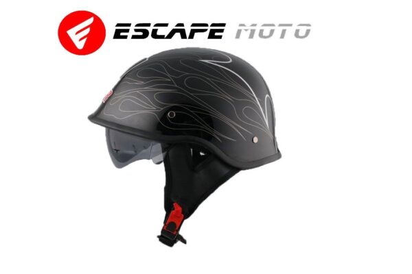 HALF FACE MOTORCYCLE HELMET(EM14523) - Escape Moto Gears