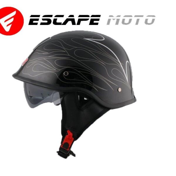 HALF FACE MOTORCYCLE HELMET(EM14523) - Escape Moto Gears