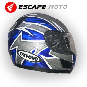 DOT APPROVED MOTORCYCLE FULL FACE OXFORD HELMET (EM12502) - Escape Moto Gears