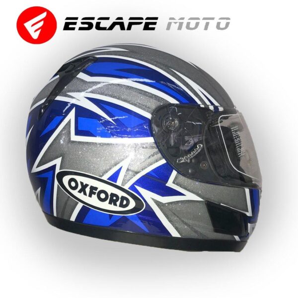 DOT APPROVED MOTORCYCLE FULL FACE OXFORD HELMET (EM12502) - Escape Moto Gears