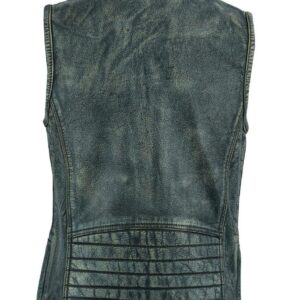 GENUINE LEATHER WOMEN VEST (EM10384) - Escape Moto Gears