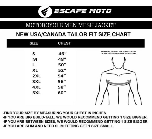 Motorcycle Textile Racing Men Jacket (EM10355) - Escape Moto Gears