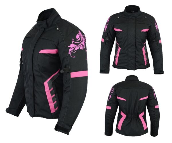 Motorcycle Safety Cordura ladies jacket (EM10356) - Escape Moto Gears