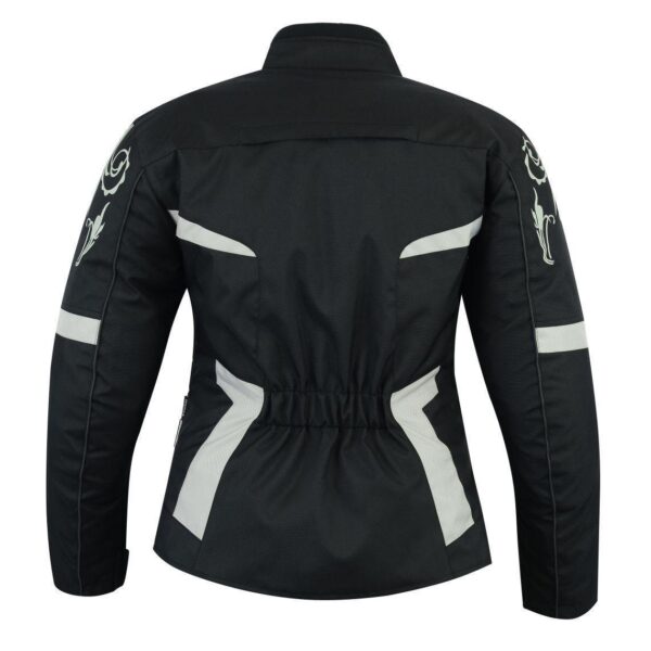 Motorcycle Safety Cordura ladies jacket (EM10356) - Escape Moto Gears