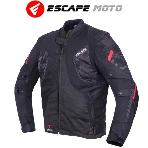 MOTORCYCLE MEN GENUINE LEATHER JACKET (EM10391) - Escape Moto Gears