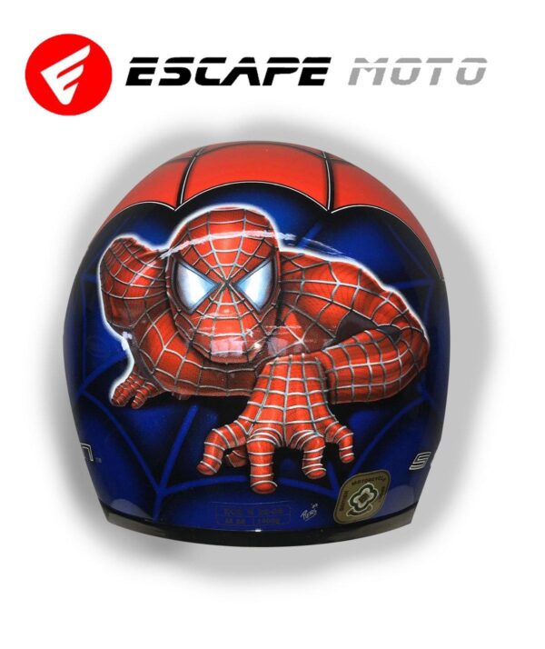 MOTORCYCLE SPIDERMAN FULL FACE OXFORD HELMET (EM14505) - Escape Moto Gears