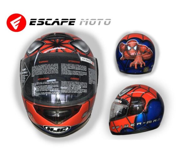 MOTORCYCLE SPIDERMAN FULL FACE OXFORD HELMET (EM14505) - Escape Moto Gears