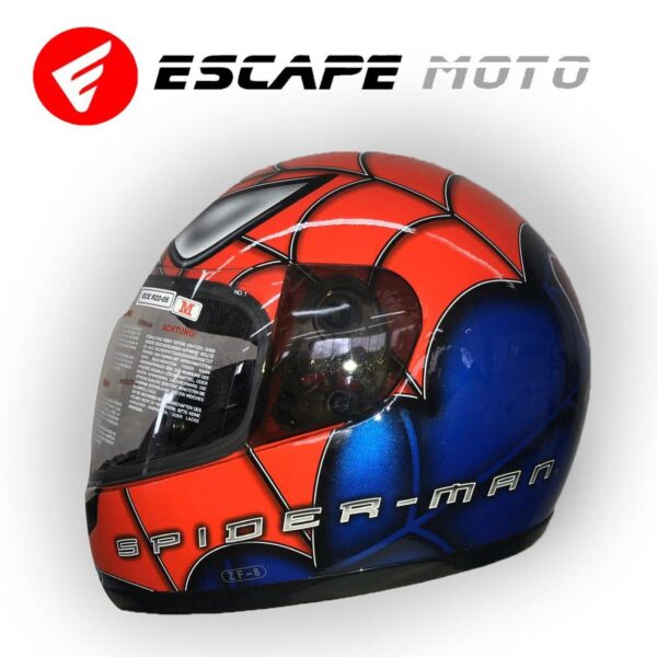 MOTORCYCLE SPIDERMAN FULL FACE OXFORD HELMET (EM14505) - Escape Moto Gears