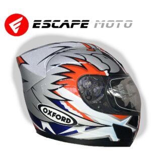 MOTORCYCLE FULL FACE OXFORD HELMET (EM14508) - Escape Moto Gears