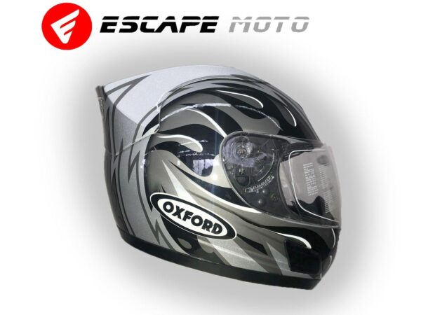 MOTORCYCLE FULL FACE OXFORD HELMET (EM14504) - Escape Moto Gears